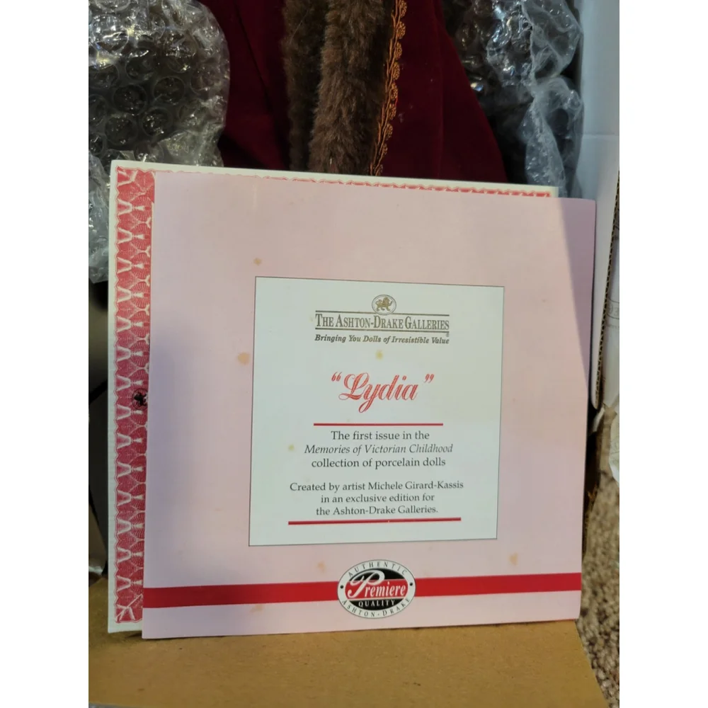 Ashton-Drake Galleries 'Lydia' Collectible Doll New #92211